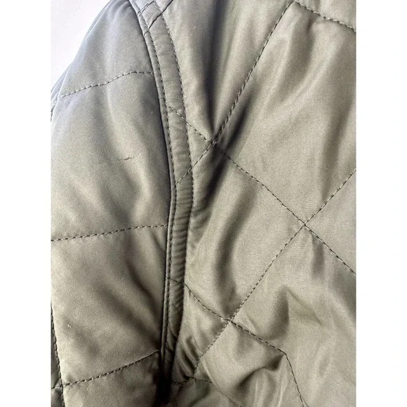 Lauren Ralph Lauren Quilted Barn Field Jacket Coat Zip Snap Green Plus Size 3X - Picture 5 of 15
